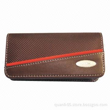 Mobile Phone Case, Made of Leather, with Magnetic Button